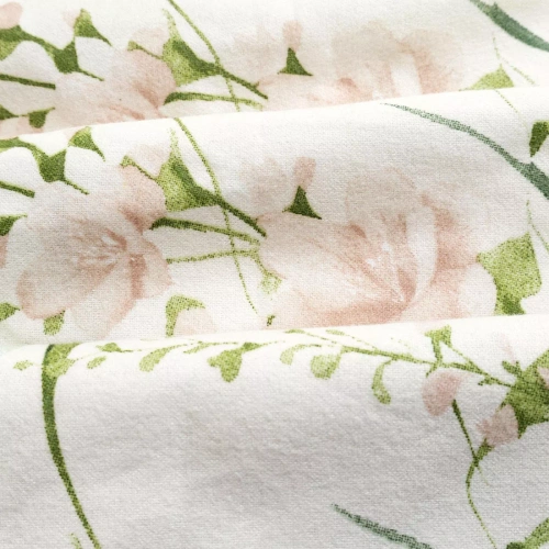 Flanelové obliečky Darymex 31525/1 kvety bavlna 160 g/m² teplé
