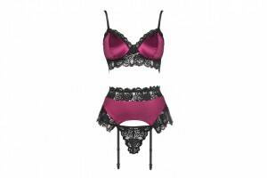 Nahir Maroon Dámsky set LivCo Corsetti Fashion