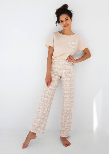 Dámske pyžamo Genesis Sensis - svetlo béžové