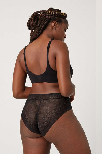 19671 Čierne nohavičky Ysabel Mora - čipkované, ženské, pohodlné