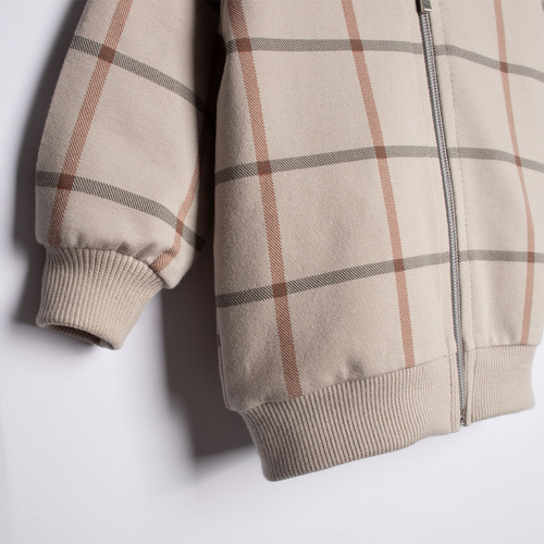 221277 Kiku Nicol detská bomber bunda kockovaná na zips
