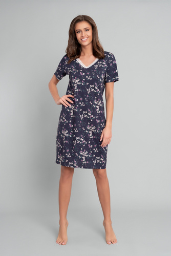 Nočná košeľa Evita s krátkym rukávom Talianska móda - potlač