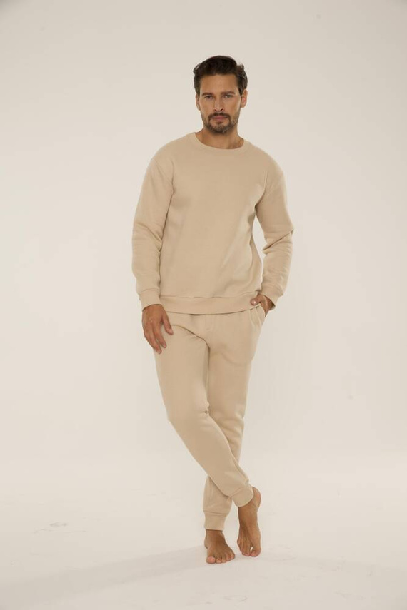 813 Indigo Pánska tepláková súprava De Lafense - piesková