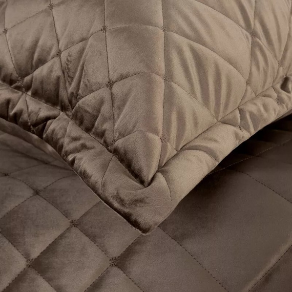 Ria 6 Velúrový dekoračný prehoz Eurofirany hnedý