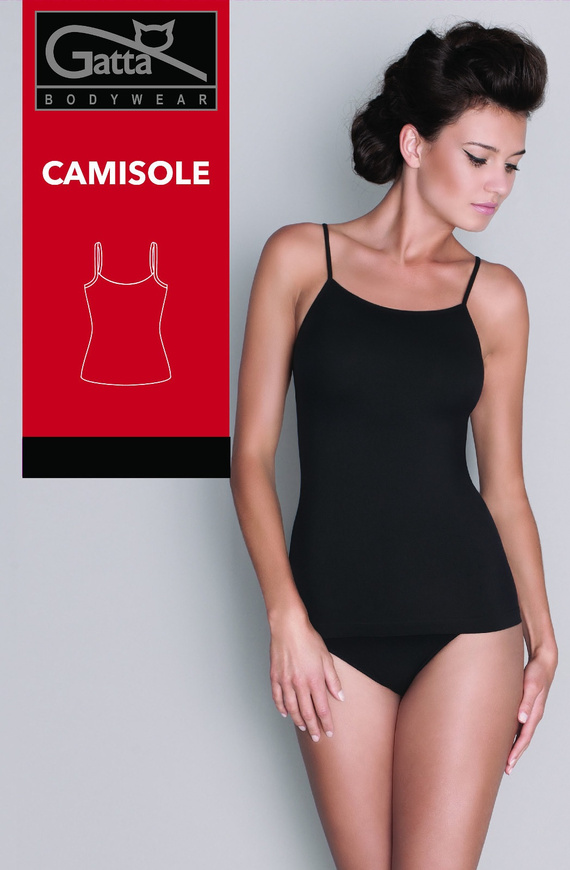 Gatta Camisole 42K 610 dámska bezšvová košieľka na tenkých ramienkach denim blue