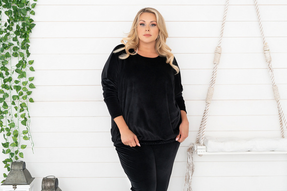 Dámska dlhá súprava Juga. rukáv, dĺžka. talianska móda ťavie nohavice