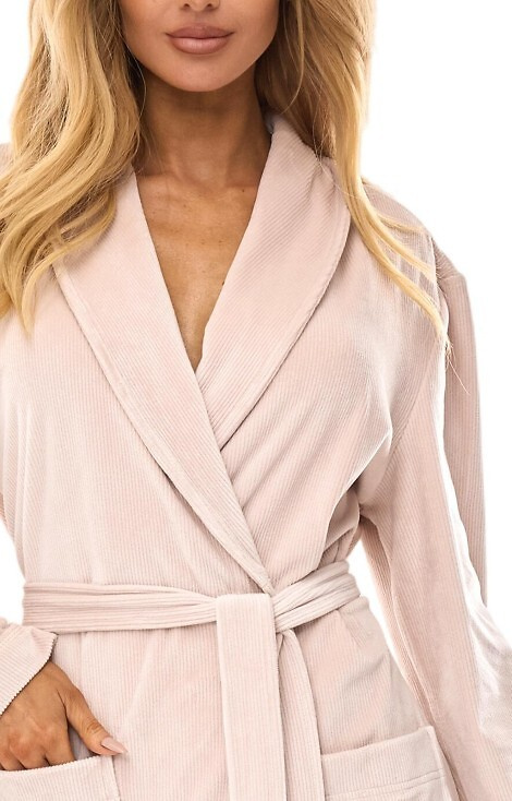 2510 Aura Dámsky župan L&L long angora - mäkký, teplý