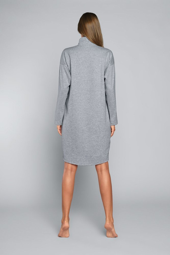 Grafi Dámsky župan na zips Italian Fashion- melange