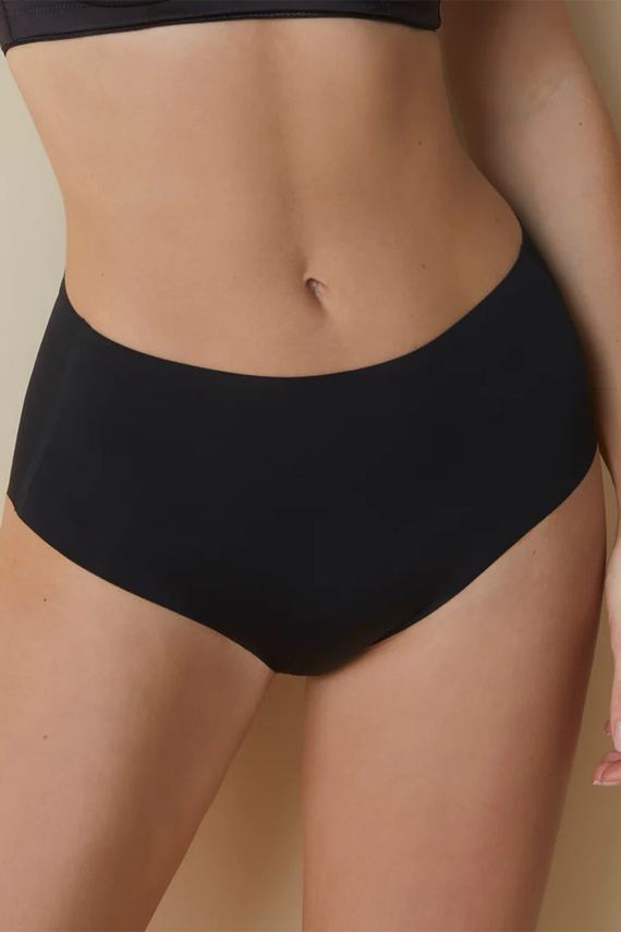 503 Dámske maxi nohavičky Braga Selene čierne - vysoký strih, bez švov, tvarujúce