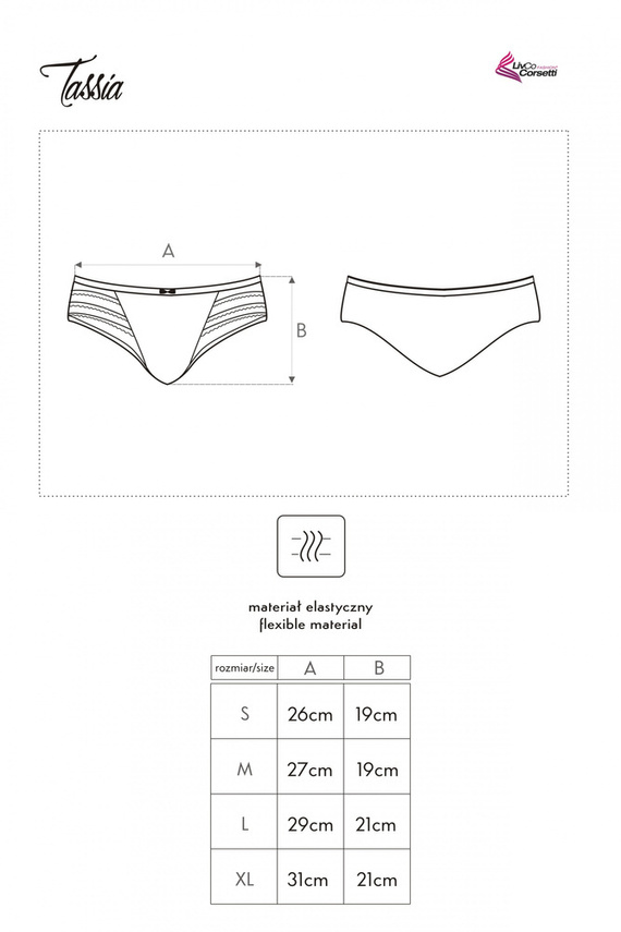 Tassia LC 6053 Dámske nohavičky LivCo Corsetti Fashion white