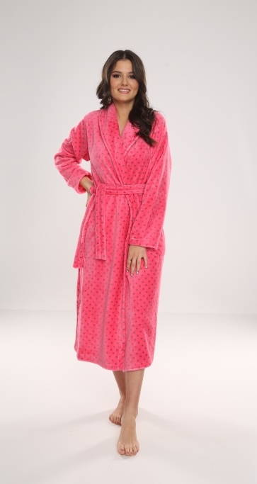 548 Melanie Dámsky dlhý župan Forex - malinový