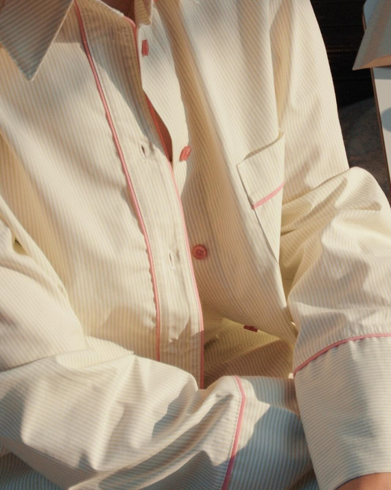 Dámske pyžamo Sensis Raven limetkové – bavlna, košeľa na gombíky a nohavice