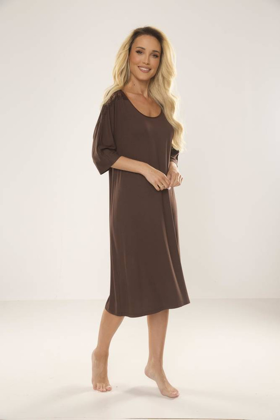 616 Ramona Forex nočná košeľa - hnedá