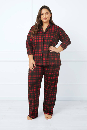 Nicola Dámske pyžamo s dlhým rukávom, dlhé nohavice Talianska móda - potlač