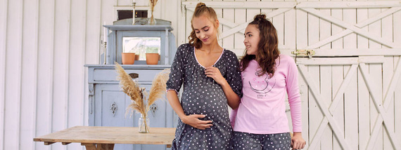 Nočná košeľa Antilia 3/4 rukávy Talianska móda - potlač