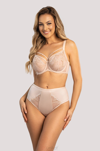 Silja Figs Unikat - béžová, s čipkou, s vysokým pásom, elegantná a pohodlná