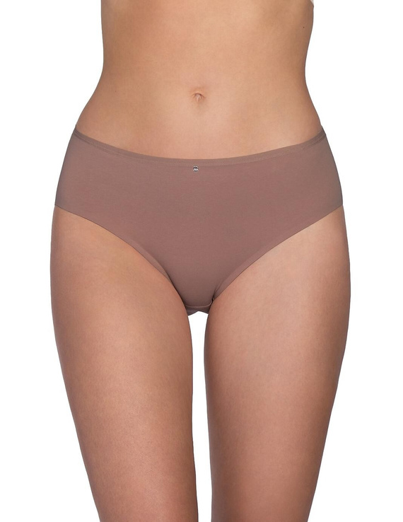 Lama LC-1607 BI Dámske bavlnené bikini nohavičky čierne mocca 2-balenie