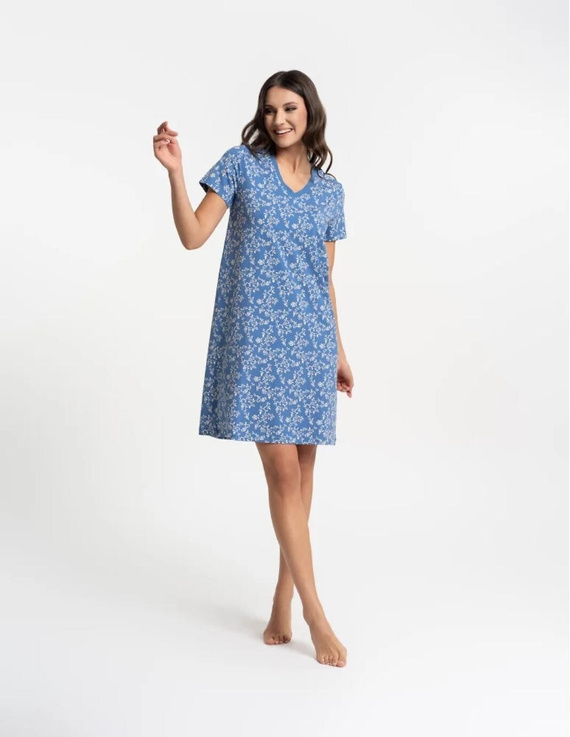 Dámska nočná košeľa Moraj PDK2700-009 bavlna V výstrih pohodlie