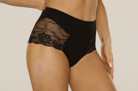 530 Iness Vysoké nohavičky De lafense - čierne