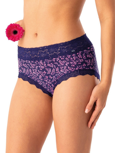 Dámske nohavičky Key LPC 547 navy pink - bavlnené, pohodlné, sada 2 kusov