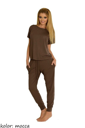 524 Paula Dámske pyžamo De Lafense - mocca