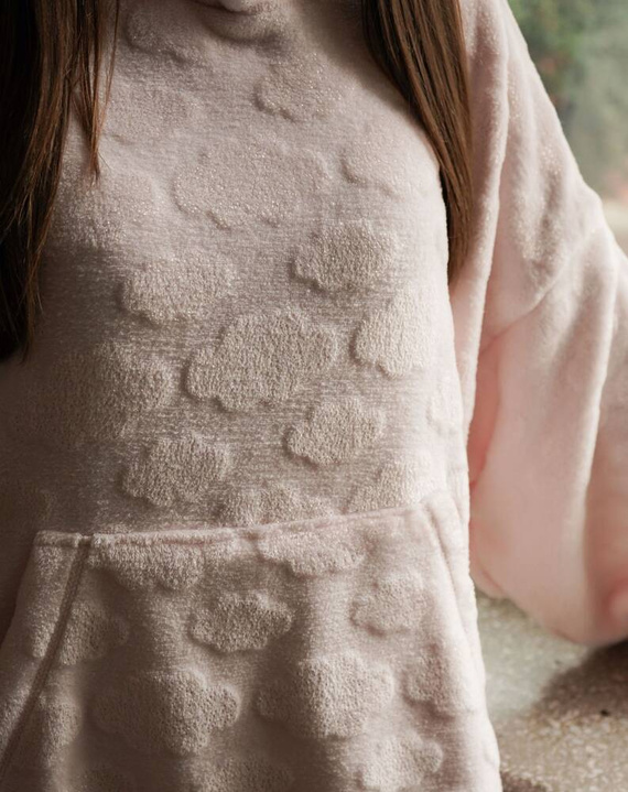 Runa Dámska blúzka s kapucňou Italian Fashion - ružová