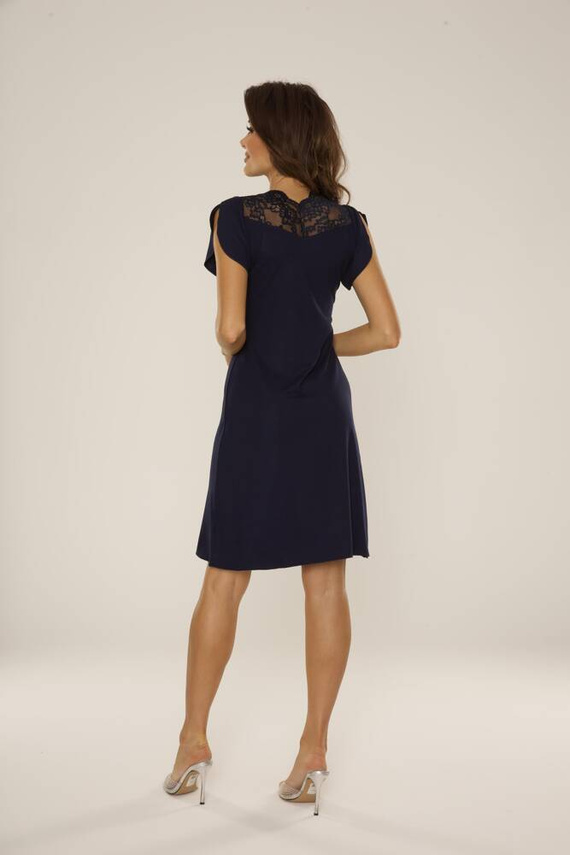 754 Nočná košeľa Lilian De Lafense - tmavomodrá