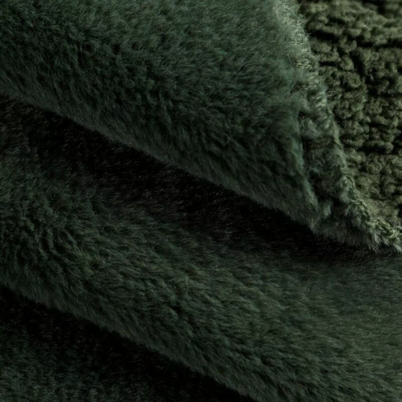 Dekoratívny prehoz Nina Eurofirany olivový 170x210 plyšový mäkký 240 g/m²