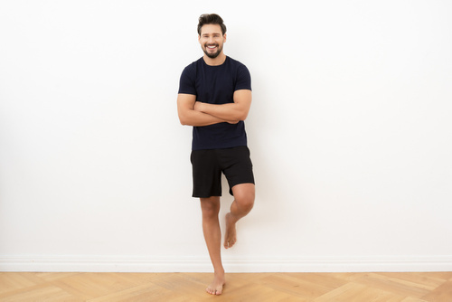 Ikar pánske tričko s krátkym rukávom Italian Fashion - námornícka modrá