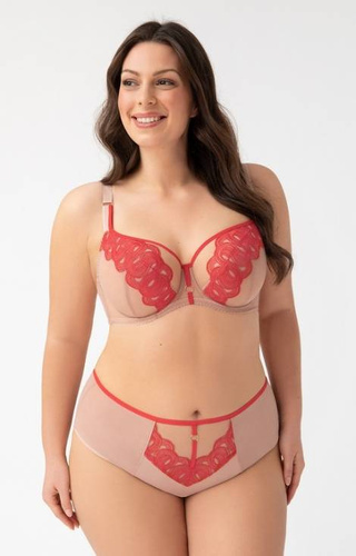 Gorsenia K 761 Carla Soft Bra - koralová