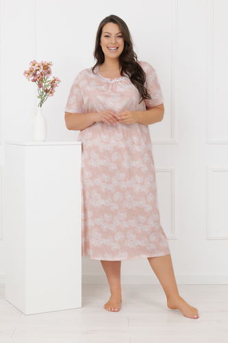 Dámska nočná košeľa Eleni Italian Fashion 100% bavlna, krátky rukáv