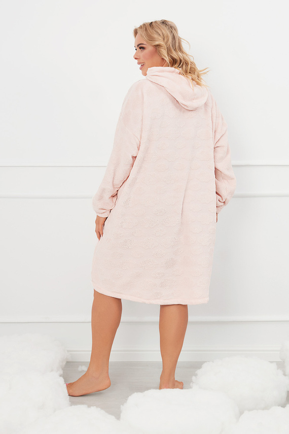 Runa Dámska blúzka s kapucňou Italian Fashion - ružová