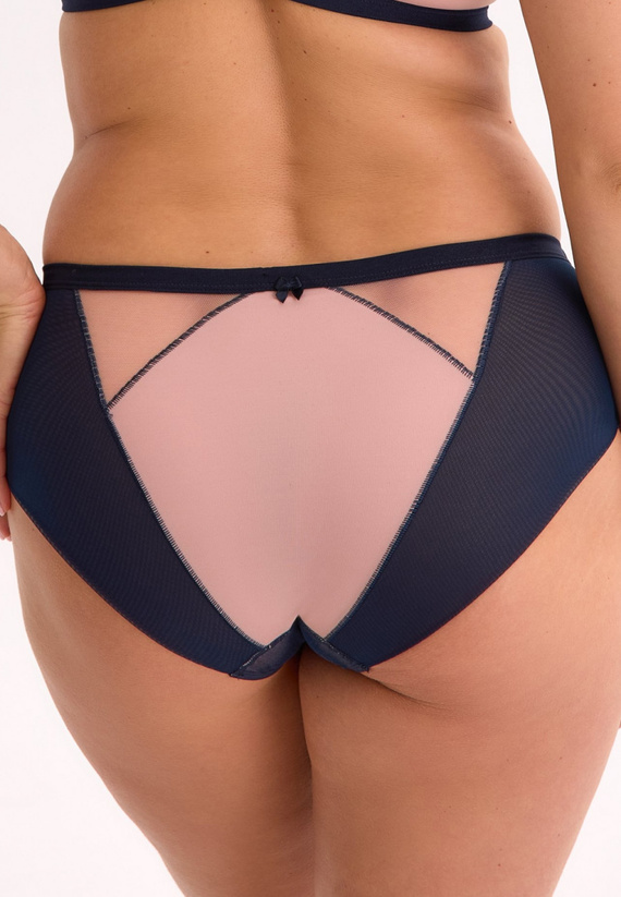 Tanga Aina GFP 1273 Gaia – Elegantná čipka, elastický tyl, komfort, tmavomodrá