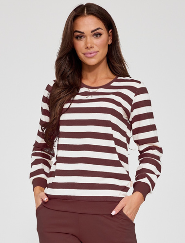 Dámske pyžamo Cornette Molly 635/475 čokoládové – 100% bavlna komfort