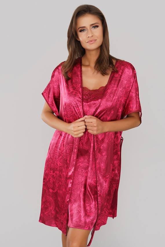 Impresja Dámsky župan Italian Fashion burgundy