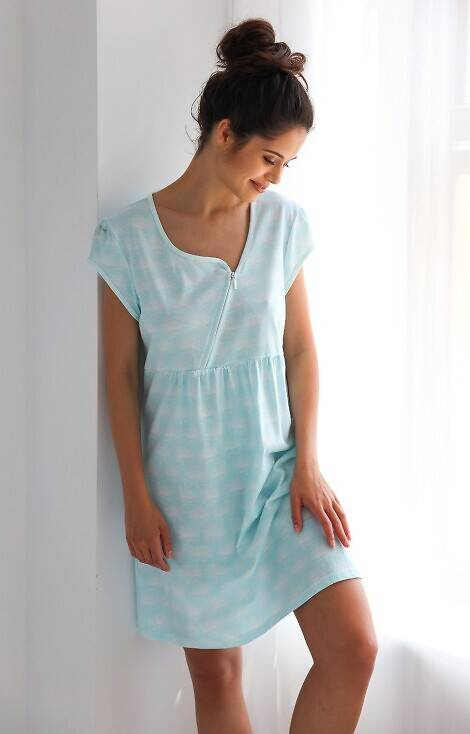 Nočná košeľa Alma Sensis - mätová