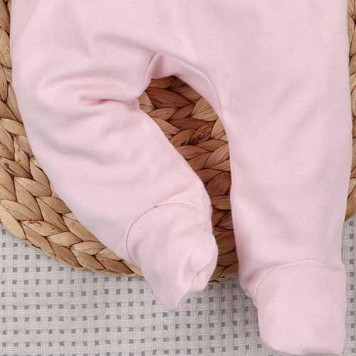 NINI Little Flowers polodupačky pre bábätká 100 % organická bavlna s výšivkou ABN-5756/JRO