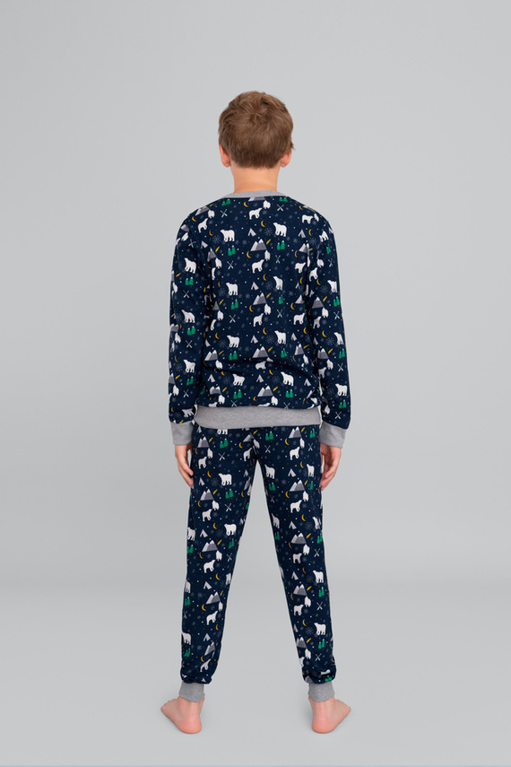 Sid Detské pyžamo Italian Fashion - bordová potlač