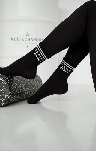 0200-189 Pilates Babe! Dámske ponožky Milena black - bavlna