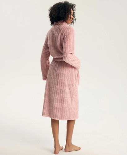 Henderson Greta 45408 Dámsky župan Dusty Rose mäkký s leskom