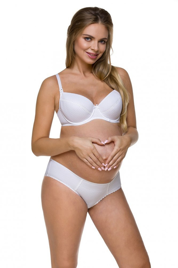 1732 LUPOLINE dojčiaca podprsenka - biela