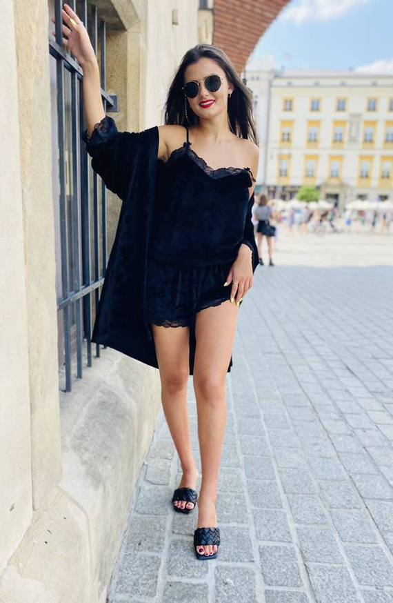 613 Milagros Dámske pyžamo Forex - čierne