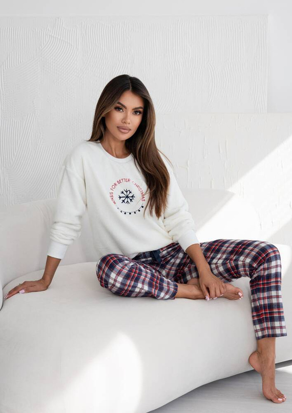 Lepšie dámske pyžamo Sensis - krémové