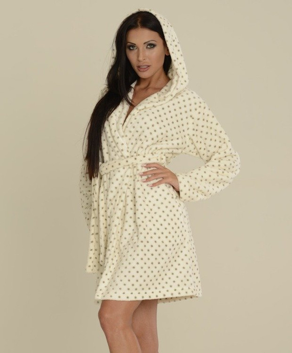 546 Melanie Dámsky krátky župan Forex - ecru