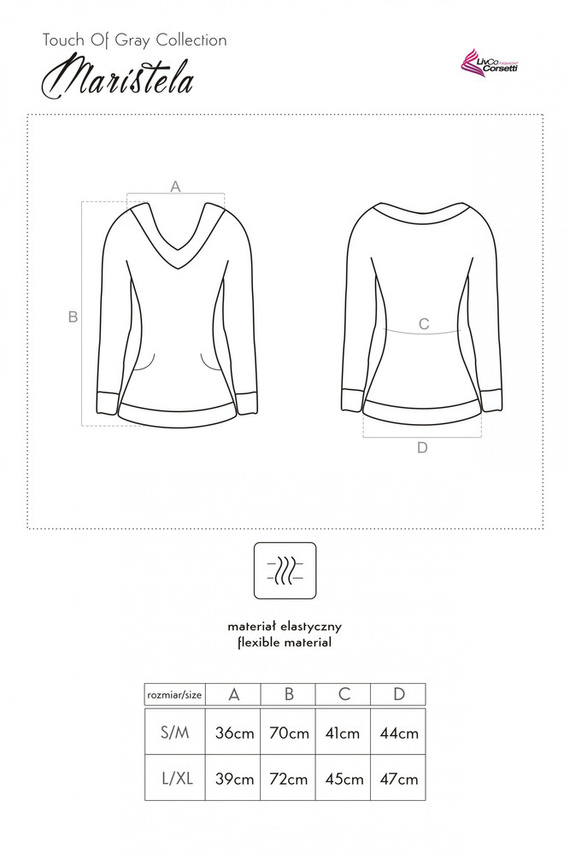 Maristela LC 90374 Dámska košeľa LivCo Corsetti Fashion