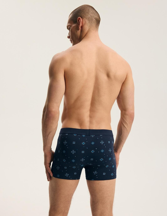 Pánske boxerky Henderson 45482 Faro 2-pack bavlnené so širokou gumou a logom