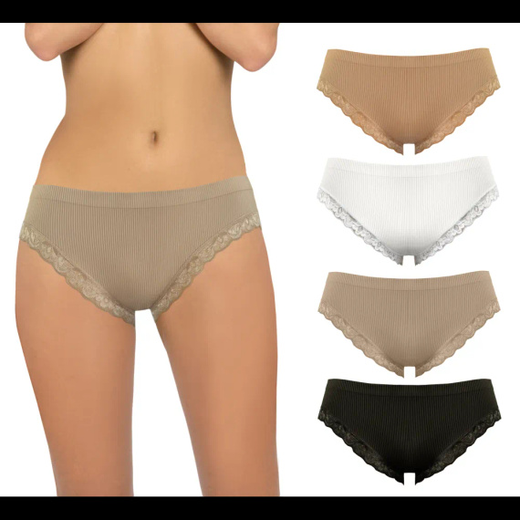 Dámske nohavičky Sesto Senso 6108 čipka bezšvové elastické pohodlné sabia