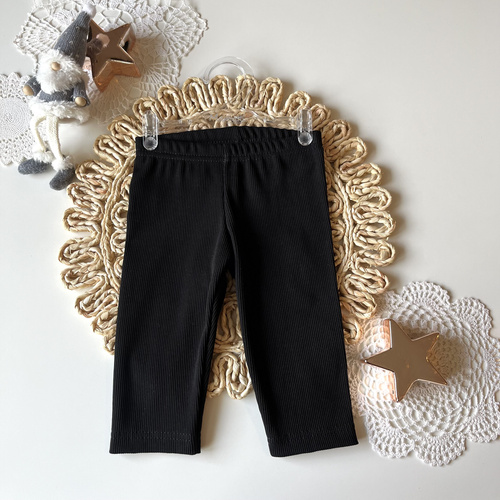 Legíny Mamatti SL02 Merry Christmas - čierne, bavlnené, dievčenské