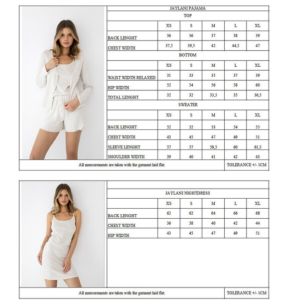 Dámske pyžamo Sensis Jaylani béžové – 3-dielny bavlnený homewear set