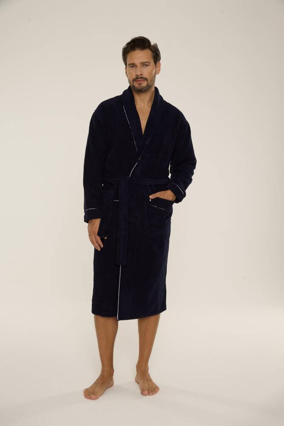 735 Manuele pánsky župan De Lafense - tmavomodrý